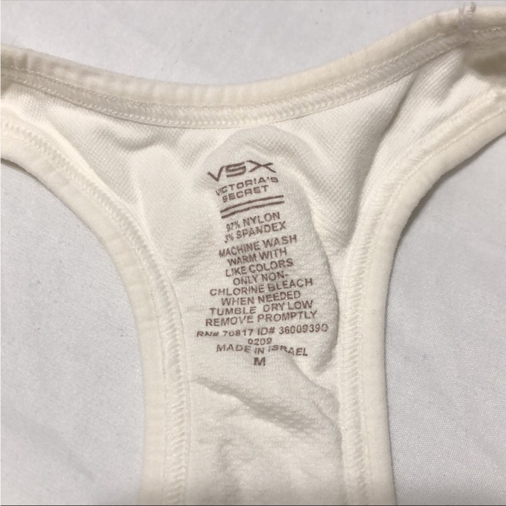 Victoria’s Secret VSX White Sports Bra Size M - Picture 4 of 8